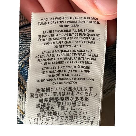 RE/Done Shorts 70s high waisted denim size 32 - Picture 6 of 6